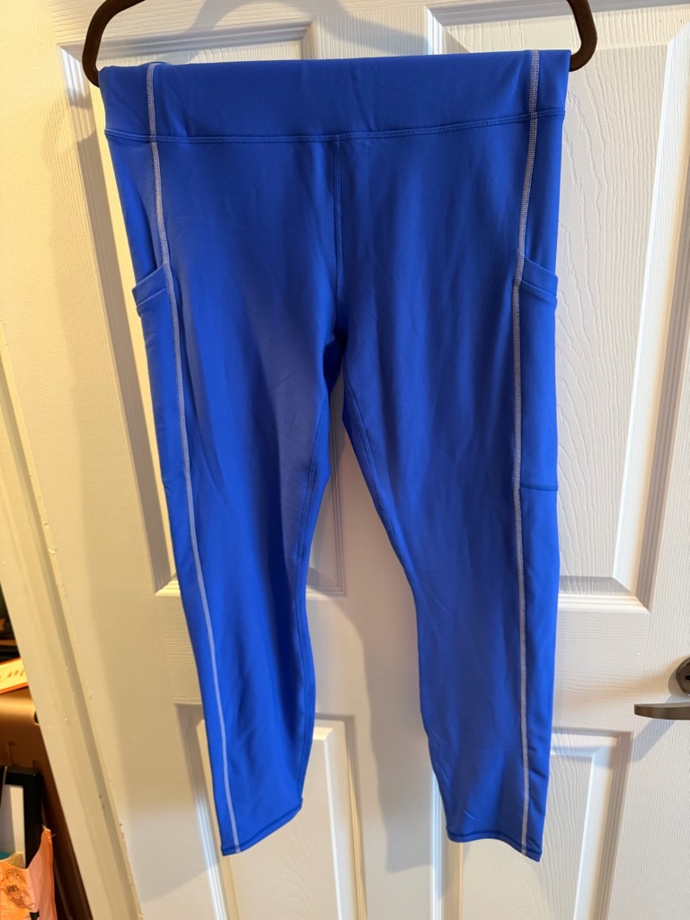 Fabletics Bright Royal Blue High-Waisted Pocket Leggings
